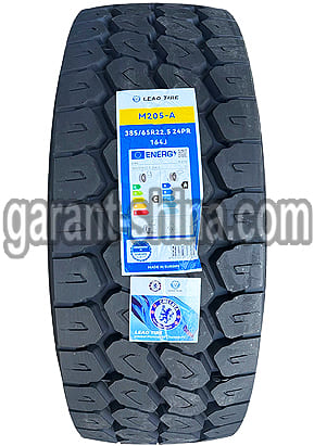 Leao M205-A (руль/прицеп-карьер) 385/65 R22.5 164J 24PR - Фото реального протектора с этикеткой